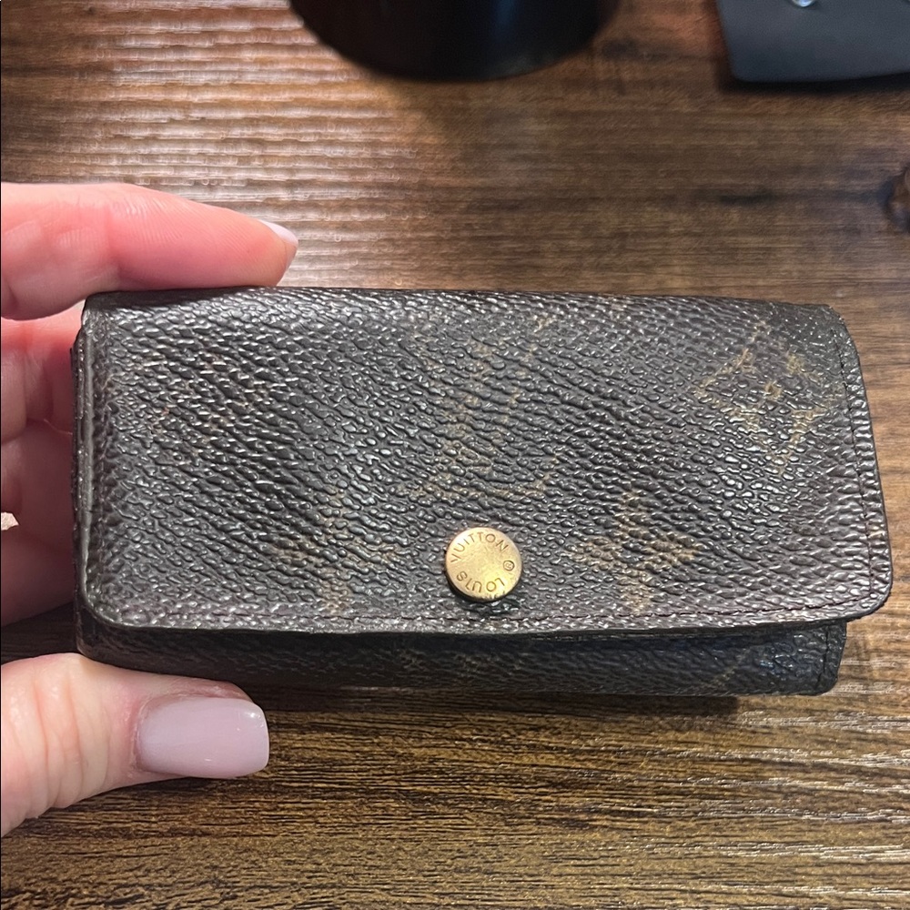 100% Authentic LV Monogram Canvas Small Key & Card Holder